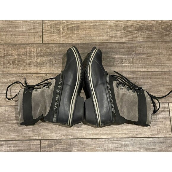 Sorel Winter Fancy Lace II Womens Size 11 Gray Black Waterproof Boots NL2125-011 - Picture 8 of 13